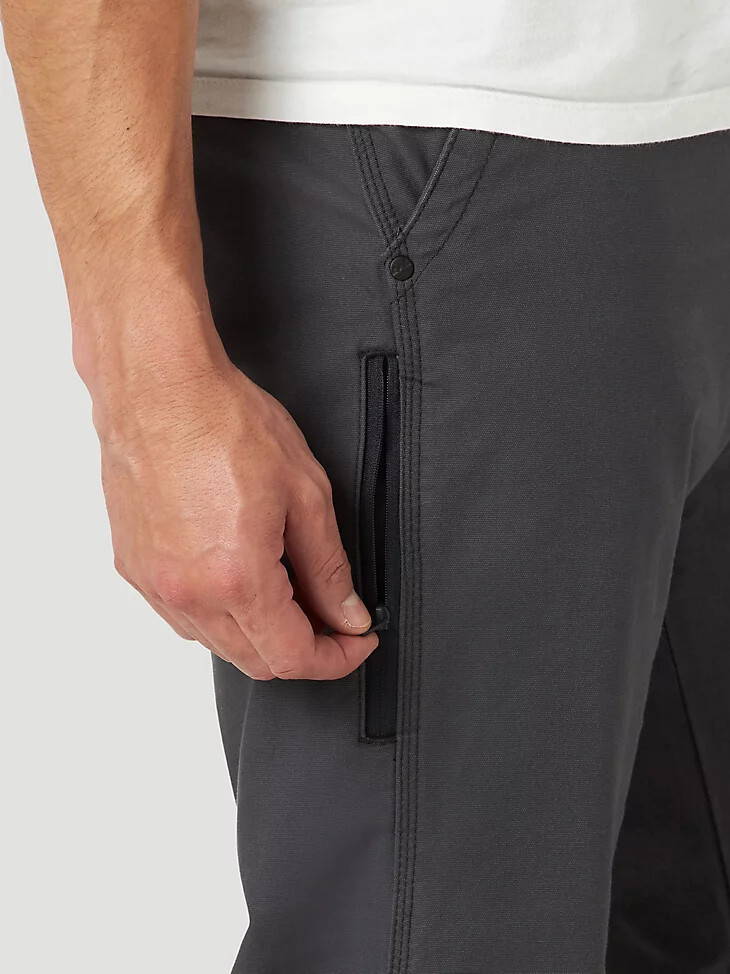 pantaloni utility robusti da esterno wrangler da uomo colore antracite