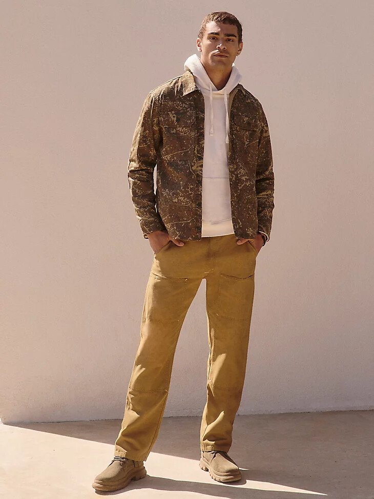 pantaloni da uomo comodi e comodi color oro opaco