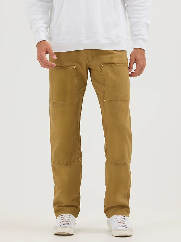 pantaloni da uomo comodi e comodi color oro opaco