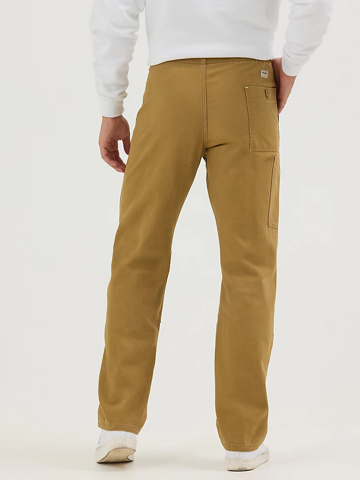 pantaloni da uomo comodi e comodi color oro opaco