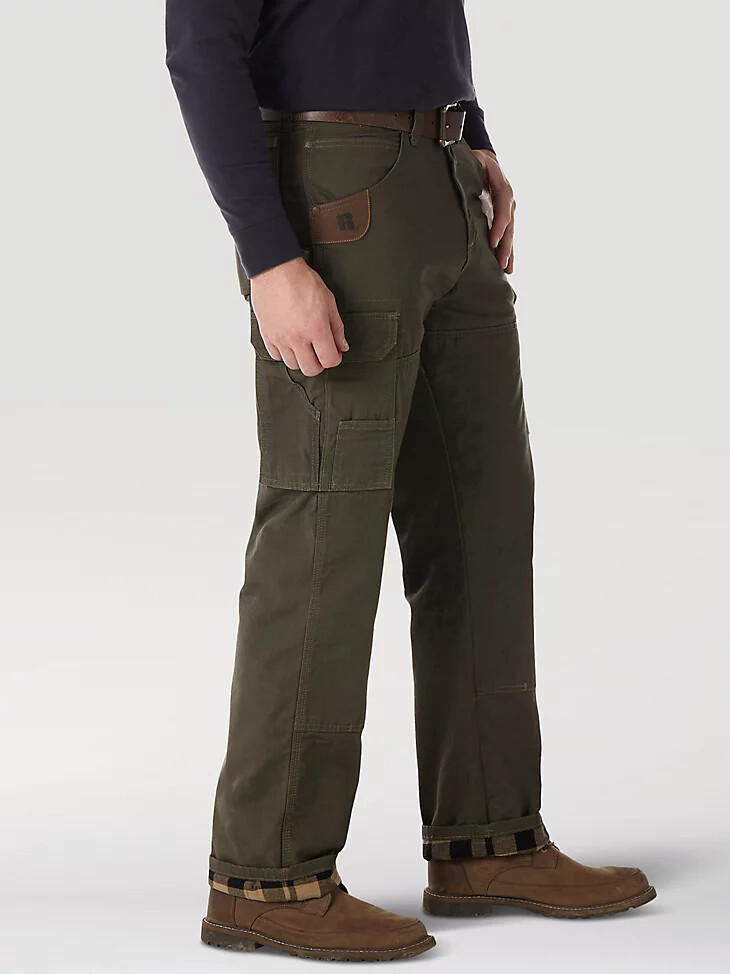 pantaloni ranger in ripstop foderato wrangler riggs workwear loden