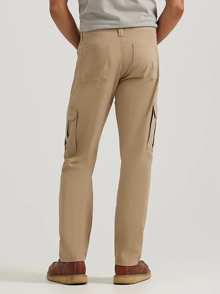 pantaloni cargo wrangler comfort flex waist da uomo colore grana