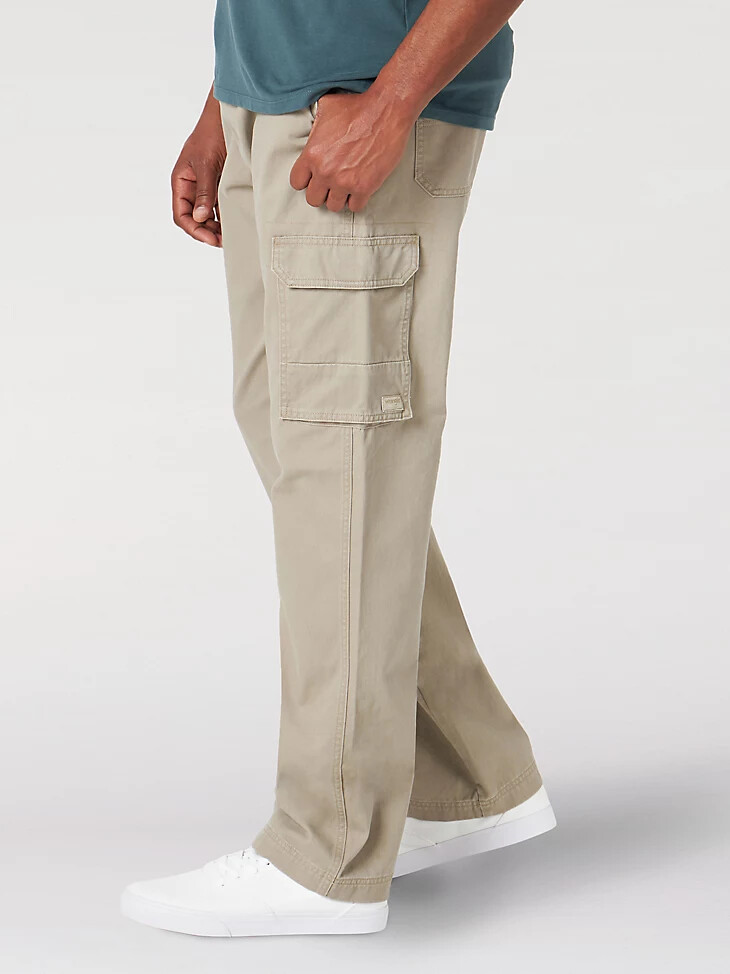 pantaloni cargo da uomo in tela di iuta