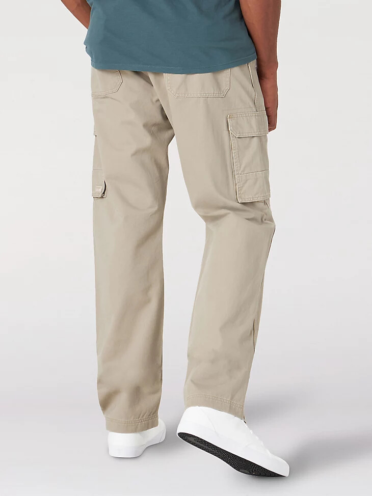 pantaloni cargo da uomo in tela di iuta