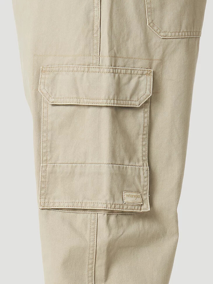 pantaloni cargo da uomo in tela di iuta