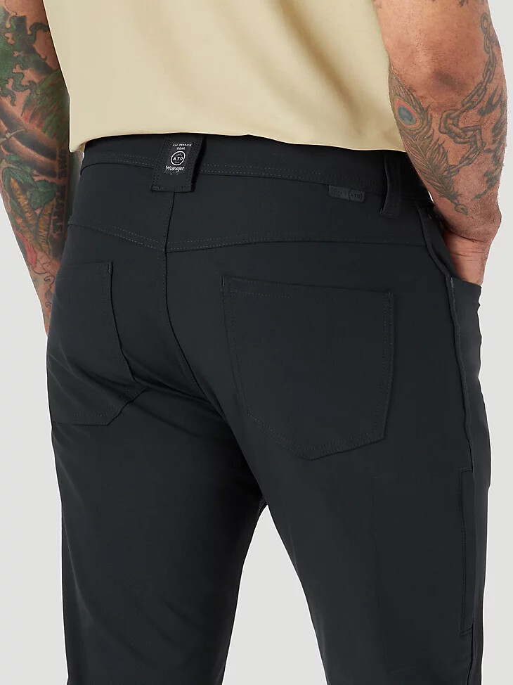 pantaloni cinque tasche fwds da uomo wrangler atg colore nero jet