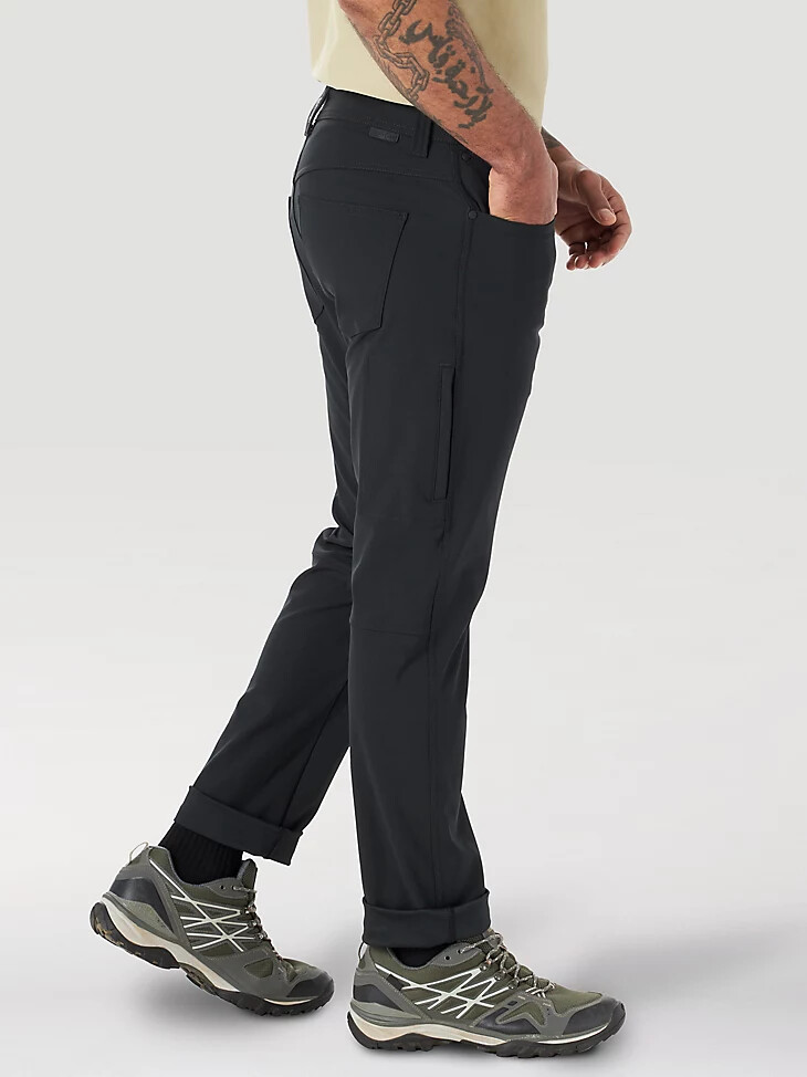 pantaloni cinque tasche fwds da uomo wrangler atg colore nero jet