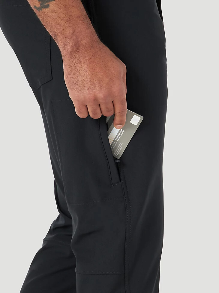 pantaloni cinque tasche fwds da uomo wrangler atg colore nero jet