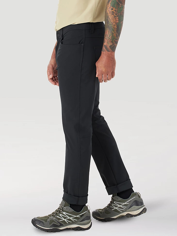 pantaloni cinque tasche fwds da uomo wrangler atg colore nero jet