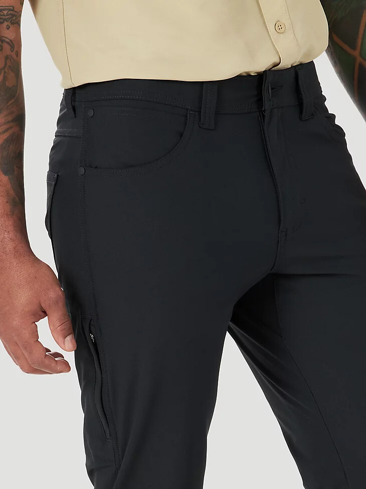 pantaloni cinque tasche fwds da uomo wrangler atg colore nero jet