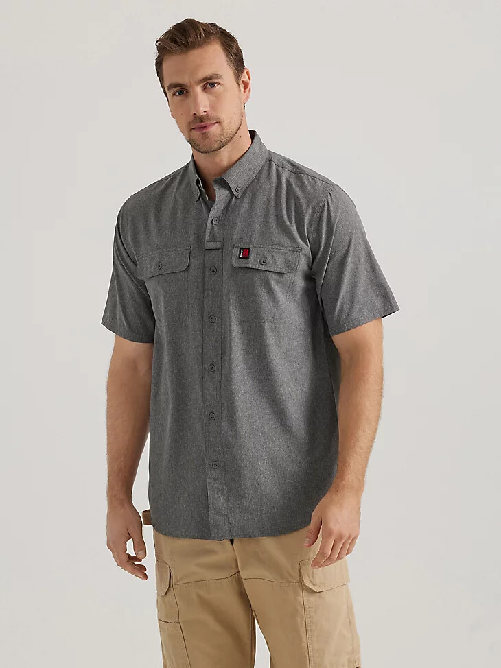 camicia da lavoro leggera ventilata wrangler riggs workwear asfalto