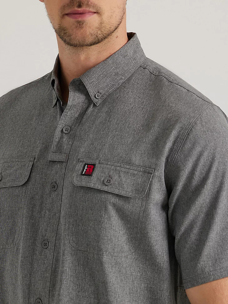 camicia da lavoro leggera ventilata wrangler riggs workwear asfalto