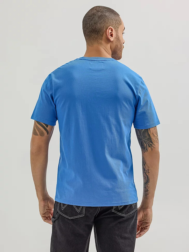 t-shirt speed club da uomo wrangler x hot wheels blu