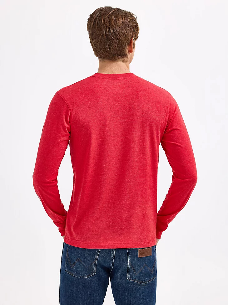 maglietta a maniche lunghe da uomo wrangler collegiate rattler ohio state
