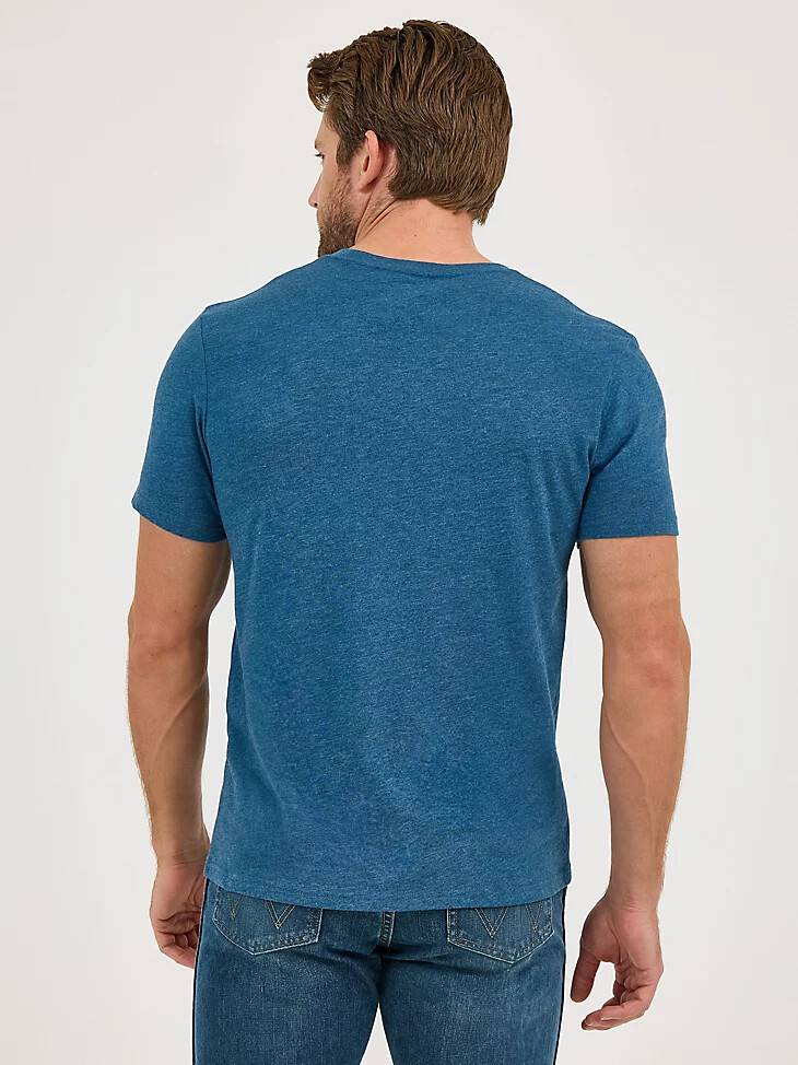 maglietta grafica da uomo cowboy desert navy road