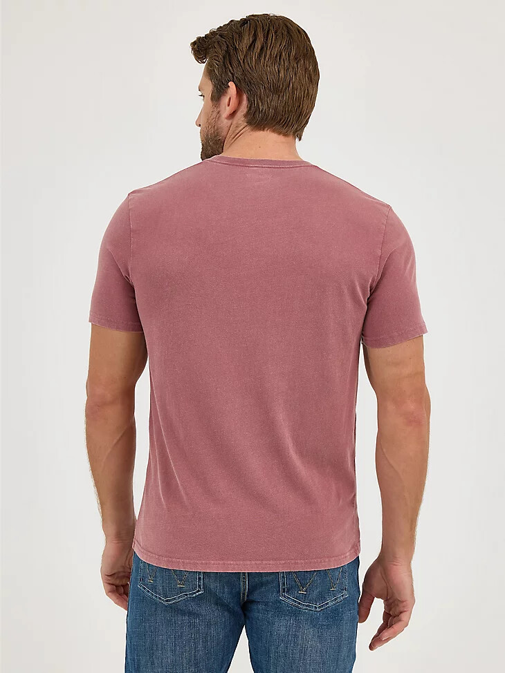 maglietta grafica da uomo steerhead mineral wash steer ginger