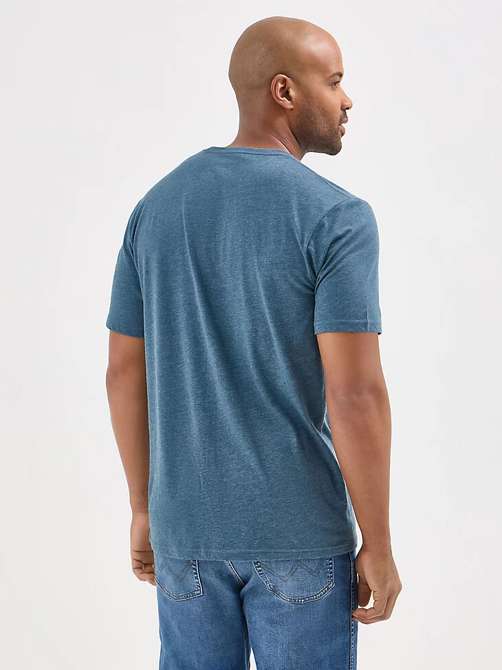 maglietta grafica da uomo experience the west midnight navy
