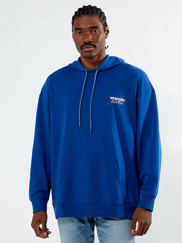 felpa con cappuccio grafica da uomo wrangler x pacsun limoges