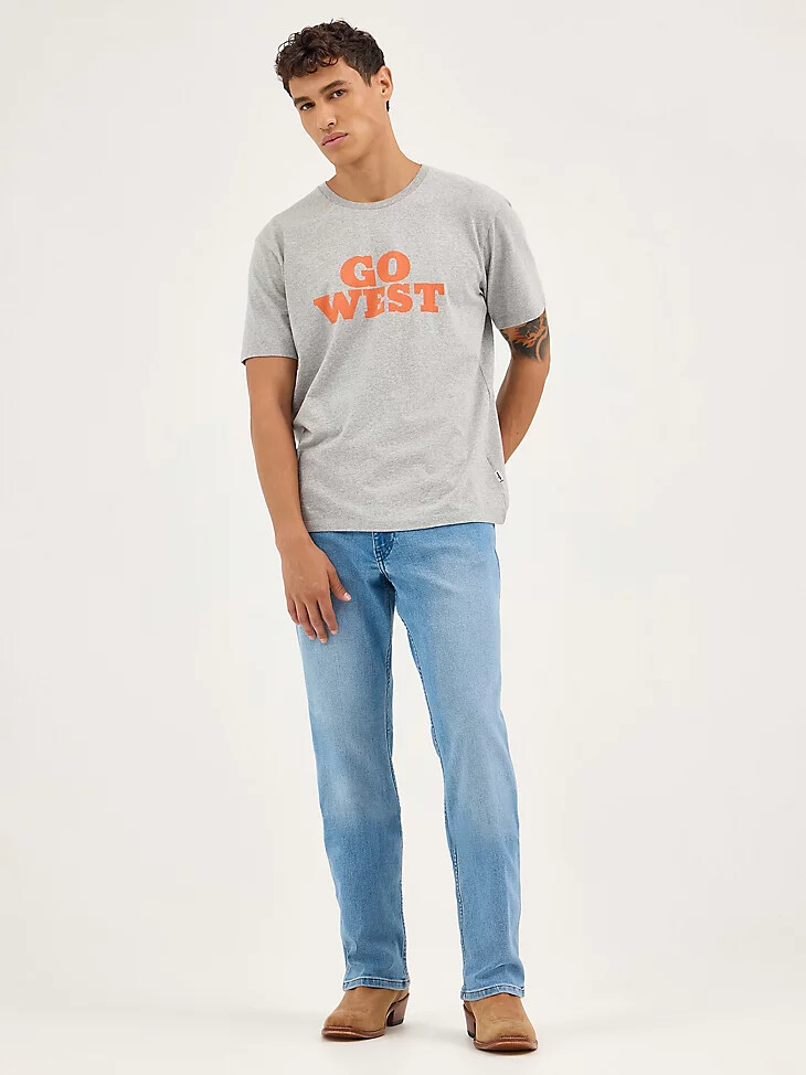 maglietta grafica go west da uomo grigio medio mel
