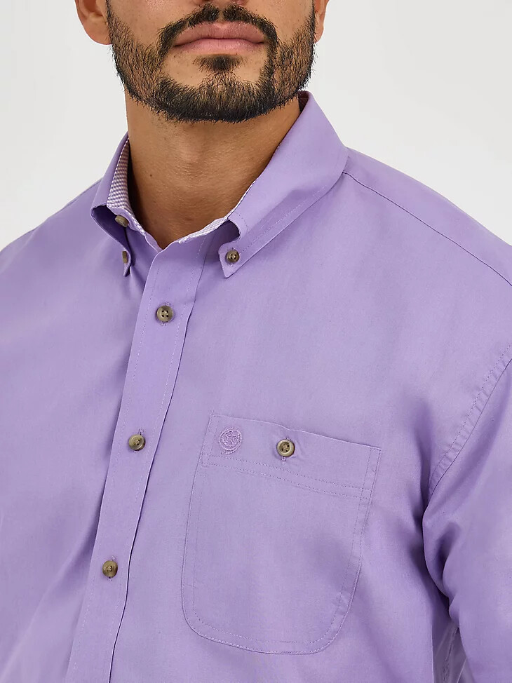 camicia abbottonata con una tasca wrangler george strait viola