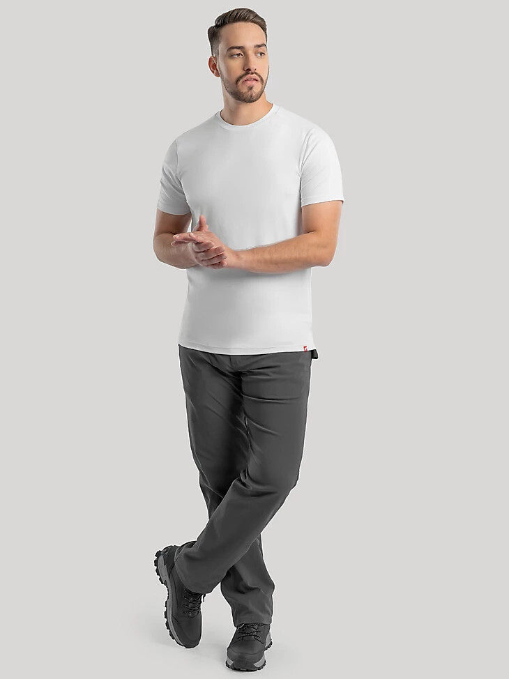 maglietta girocollo da uomo performance bianco brillante