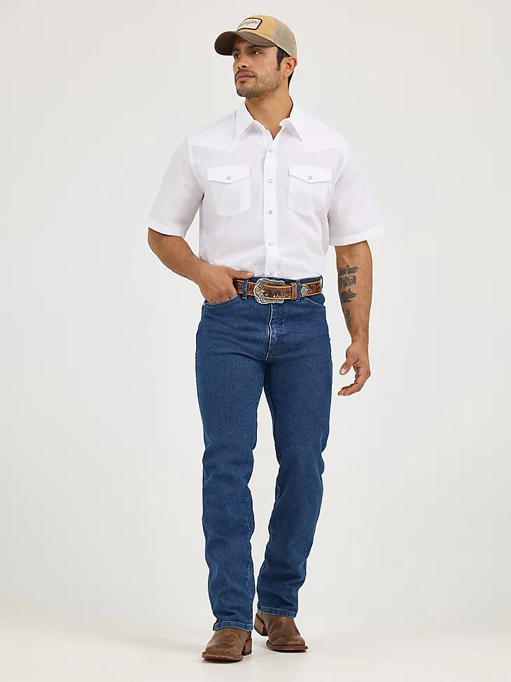 camicia sportiva da uomo wrangler a maniche corte tinta unita con bottoni automatici bianca