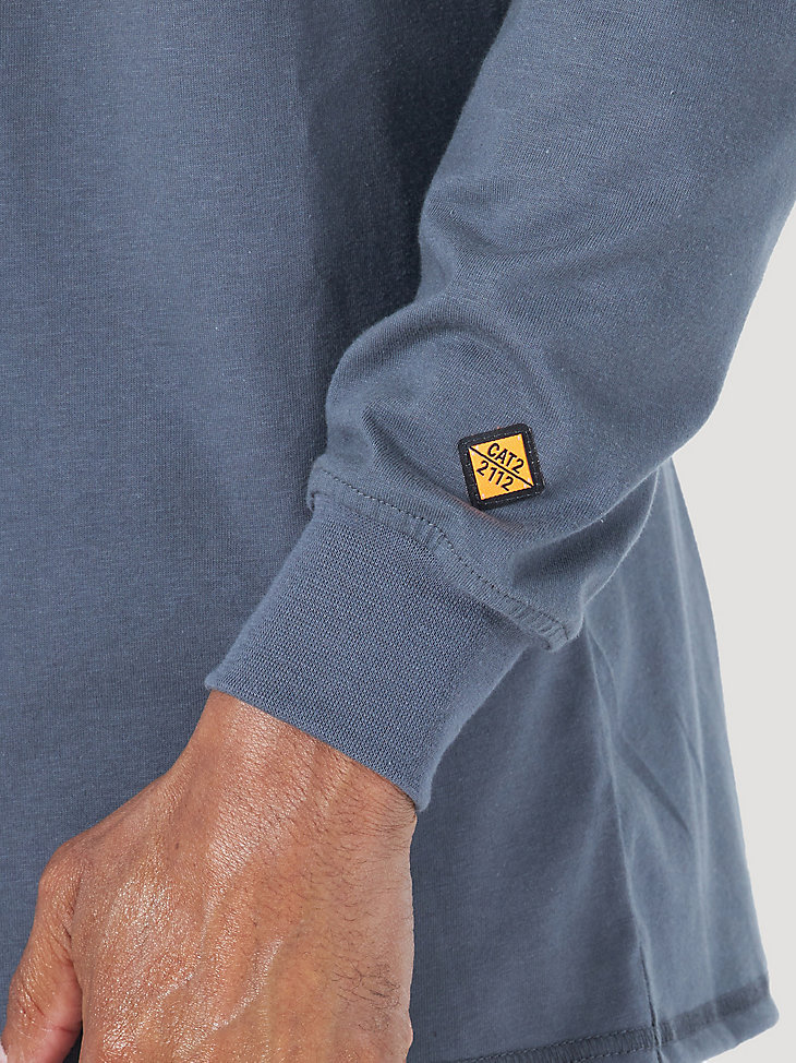 maglia henley leggera a maniche lunghe ignifuga wrangler fr castle rock