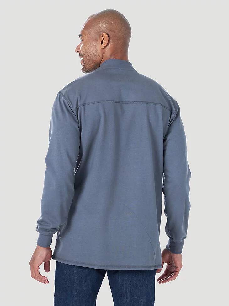 maglia henley leggera a maniche lunghe ignifuga wrangler fr castle rock