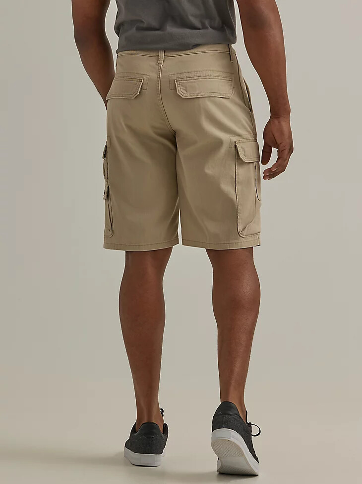 pantaloni cargo corti wrangler five star premium stacked da uomo in twill