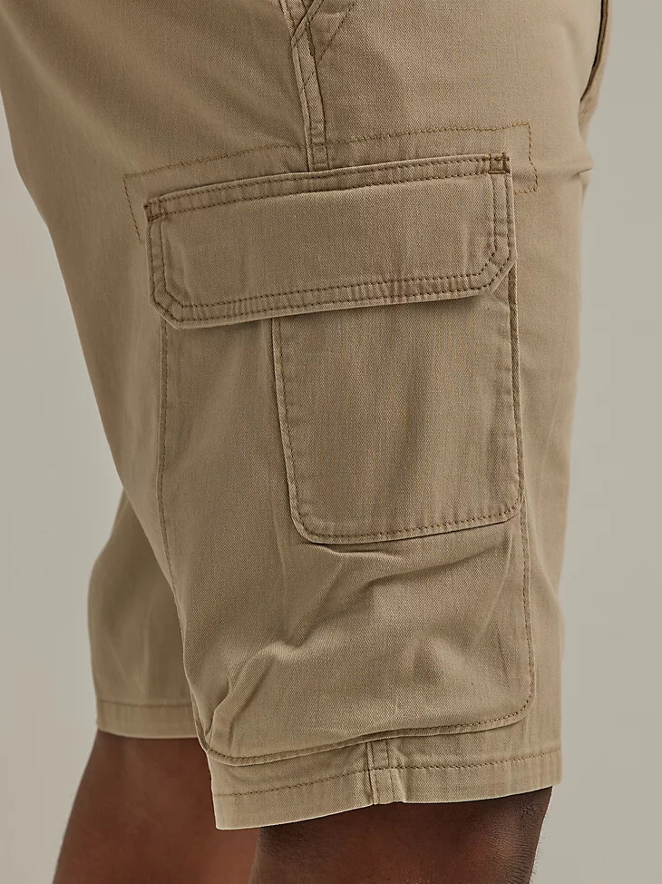 pantaloni cargo corti wrangler five star premium stacked da uomo in twill