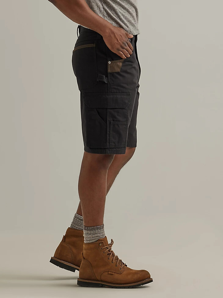 pantaloncini cargo wrangler workwear ranger neri