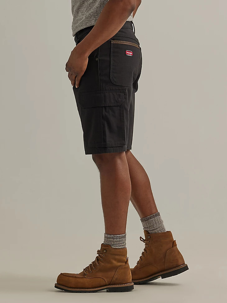 pantaloncini cargo wrangler workwear ranger neri
