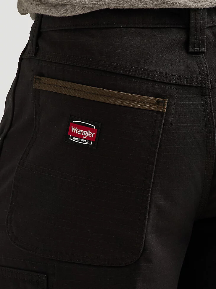 pantaloncini cargo wrangler workwear ranger neri