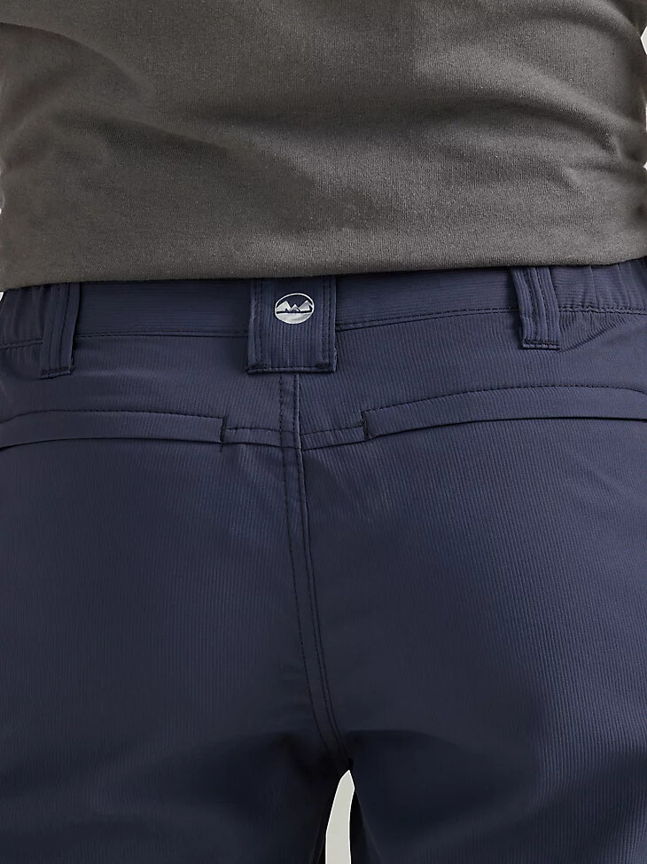 pantaloncini sportivi da uomo con elastico in vita colore blu notte