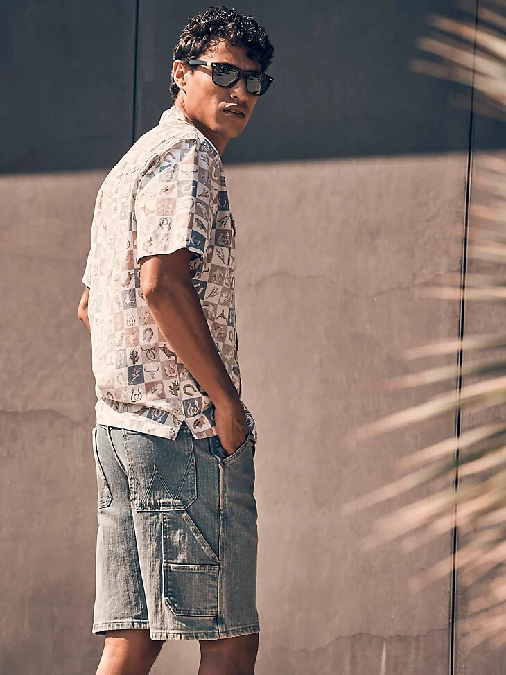 pantaloncini da carpentiere da uomo montana ice