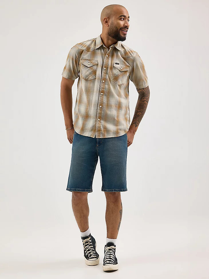 pantaloncini in denim free to stretch da uomo canyon fade