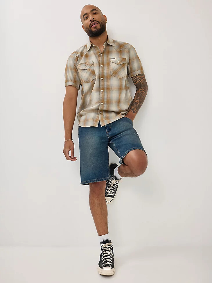 pantaloncini in denim free to stretch da uomo canyon fade