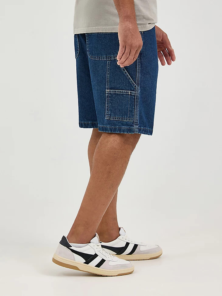 pantaloncini da carpentiere wrangler five star premium da uomo indaco scuro
