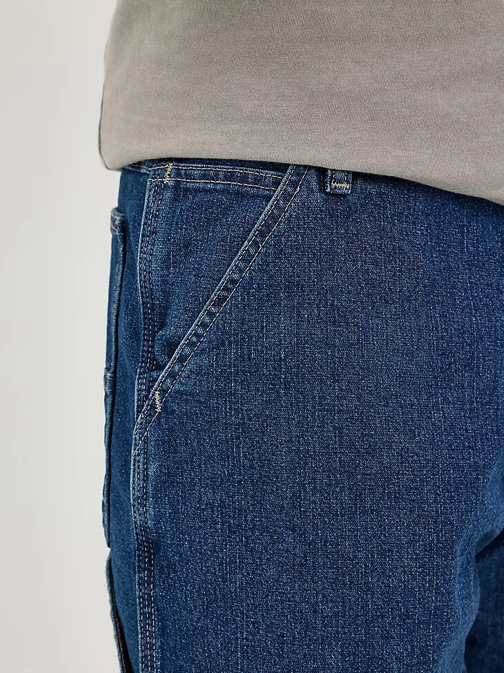 pantaloncini da carpentiere wrangler five star premium da uomo indaco scuro