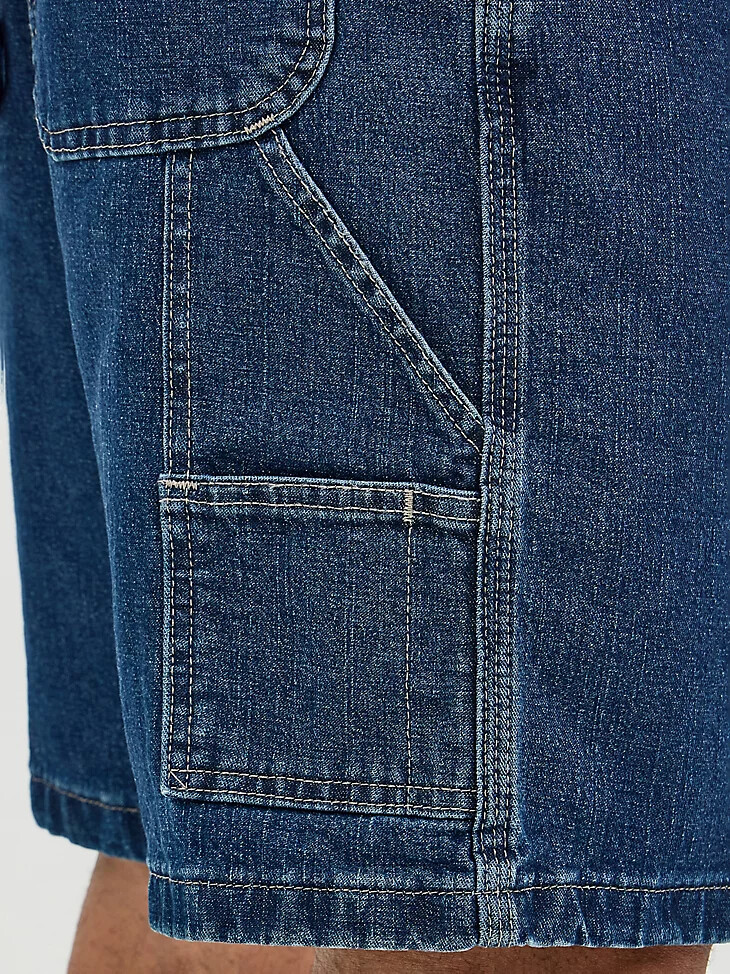 pantaloncini da carpentiere wrangler five star premium da uomo indaco scuro