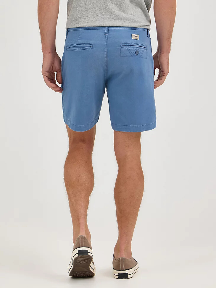 pantaloncini da uomo con parte anteriore piatta blu chiaro di luna