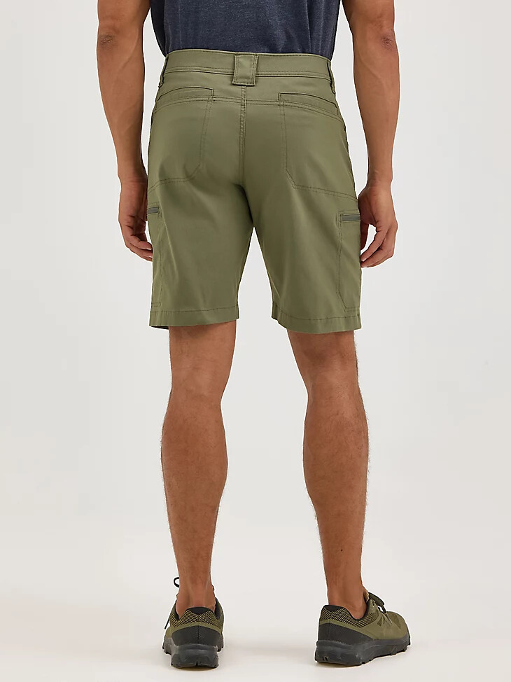 pantaloncini cargo all terrain da uomo color oliva polveroso