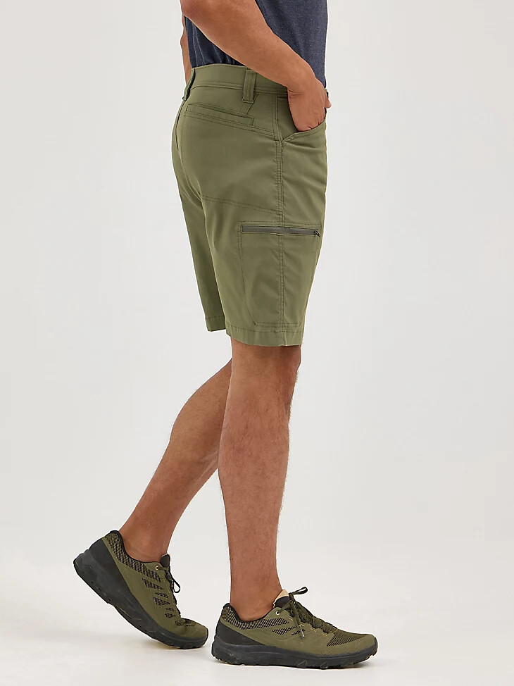 pantaloncini cargo all terrain da uomo color oliva polveroso