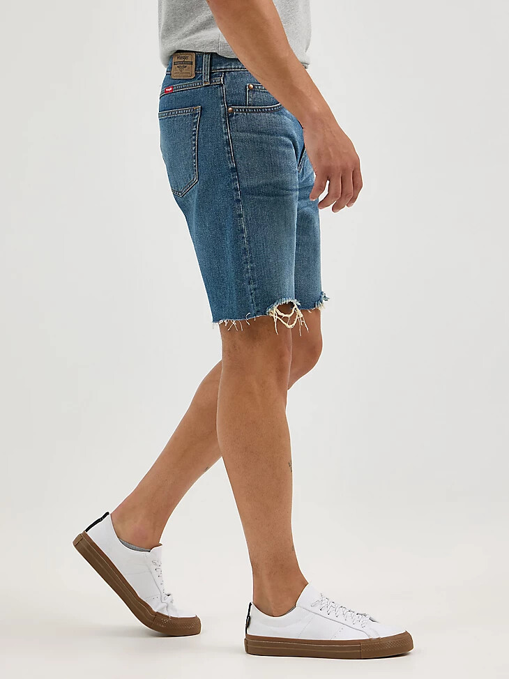 pantaloncini da uomo in denim tagliati oakes