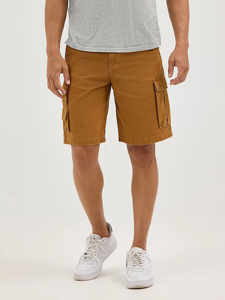 pantaloncini cargo da uomo in gomma