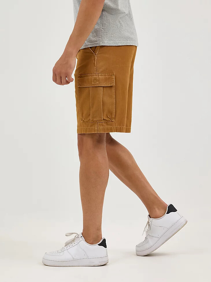 pantaloncini cargo da uomo in gomma