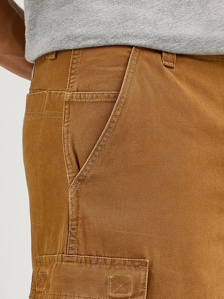 pantaloncini cargo da uomo in gomma