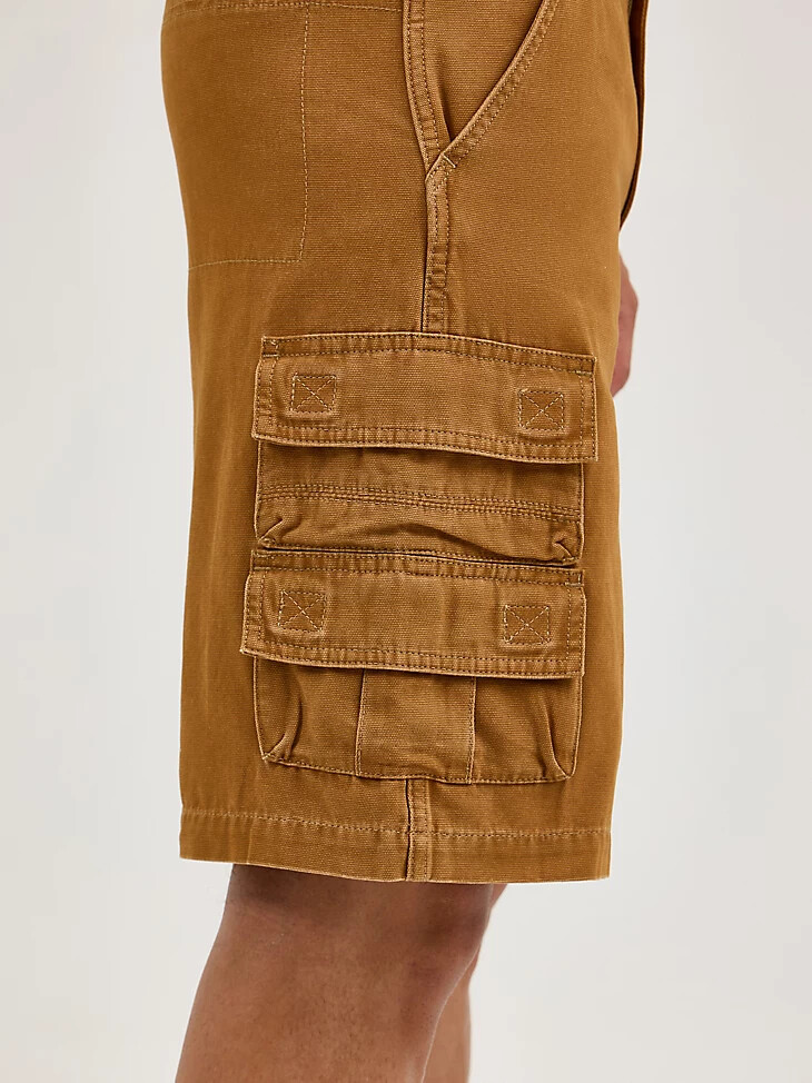 pantaloncini cargo da uomo in gomma