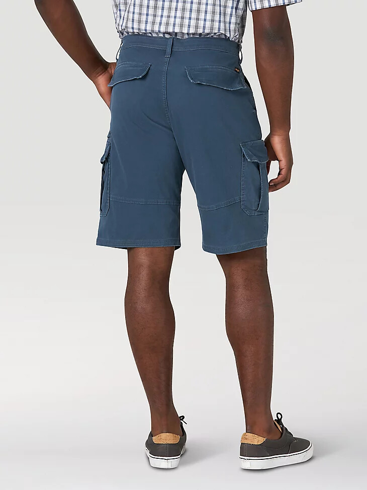 pantaloncini cargo flex twill da uomo blu notte