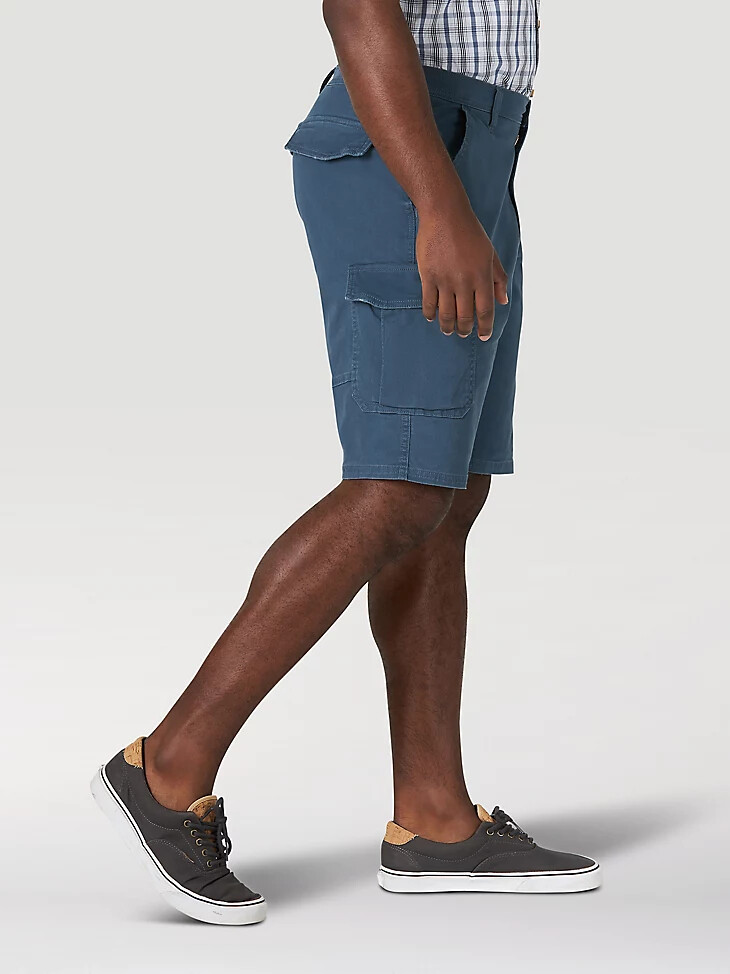 pantaloncini cargo flex twill da uomo blu notte